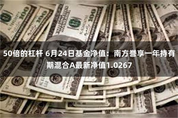 50倍的杠杆 6月24日基金净值：南方誉享一年持有期混合A最新净值1.0267