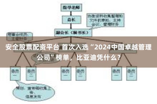 安全股票配资平台 首次入选“2024中国卓越管理公司”榜单，比亚迪凭什么？